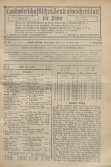 Landwirtschaftliches Zentralwochenblatt für Polen. Jg.8, Nr. 10 (11 März 1927)