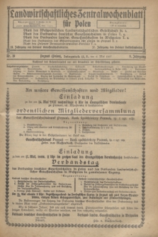 Landwirtschaftliches Zentralwochenblatt für Polen. Jg.8, Nr. 18 (6 Mai 1927)