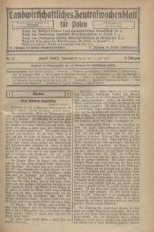 Landwirtschaftliches Zentralwochenblatt für Polen. Jg.8, Nr. 24 (17 Juni 1927)