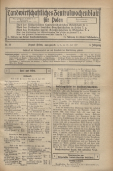 Landwirtschaftliches Zentralwochenblatt für Polen. Jg.8, Nr. 30 (29 Juli 1927)