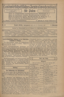Landwirtschaftliches Zentralwochenblatt für Polen. Jg.8, Nr. 38 (23 September 1927)