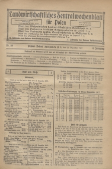 Landwirtschaftliches Zentralwochenblatt für Polen. Jg.8, Nr. 50 (16 Dezember 1927)