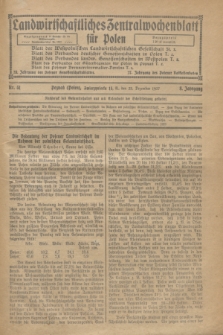 Landwirtschaftliches Zentralwochenblatt für Polen. Jg.8, Nr. 51 (23 Dezember 1927)