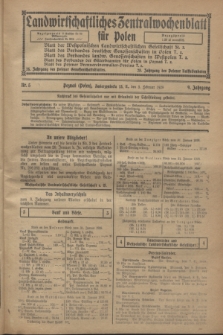 Landwirtschaftliches Zentralwochenblatt für Polen. Jg.9, Nr. 5 (3 Februar 1928)