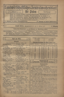 Landwirtschaftliches Zentralwochenblatt für Polen. Jg.9, Nr. 6 (10 Februar 1928)