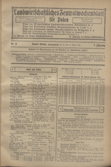 Landwirtschaftliches Zentralwochenblatt für Polen. Jg.9, Nr. 10 (9 März 1928)