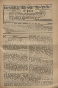 Landwirtschaftliches Zentralwochenblatt für Polen. Jg.9, Nr. 14 (6 April 1928)