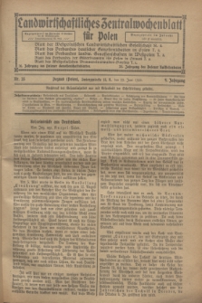 Landwirtschaftliches Zentralwochenblatt für Polen. Jg.9, Nr. 25 (22 Juni 1928)