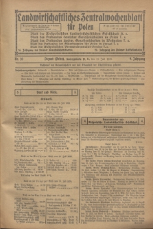 Landwirtschaftliches Zentralwochenblatt für Polen. Jg.9, Nr. 28 (13 Juli 1928)