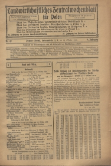Landwirtschaftliches Zentralwochenblatt für Polen. Jg.9, Nr. 42 (19 Oktober 1928)