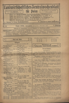 Landwirtschaftliches Zentralwochenblatt für Polen. Jg.9, Nr. 44 (2 November 1928)