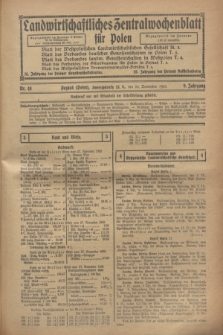Landwirtschaftliches Zentralwochenblatt für Polen. Jg.9, Nr. 48 (30 November 1928)