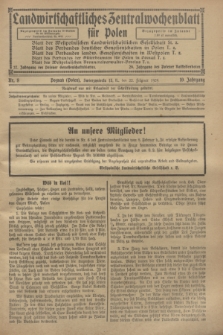 Landwirtschaftliches Zentralwochenblatt für Polen. Jg.10, Nr. 8 (22 Februar 1929)
