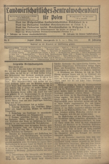 Landwirtschaftliches Zentralwochenblatt für Polen. Jg.10, Nr. 9 (1 März 1929)