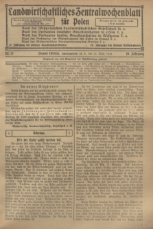 Landwirtschaftliches Zentralwochenblatt für Polen. Jg.10, Nr. 12 (22 März 1929) + dod.