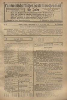 Landwirtschaftliches Zentralwochenblatt für Polen. Jg.10, Nr. 14 (5 April 1929)