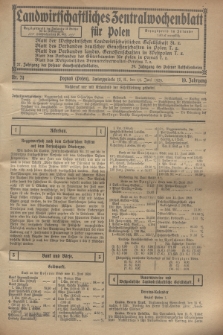 Landwirtschaftliches Zentralwochenblatt für Polen. Jg.10, Nr. 24 (14 Juni 1929) + dod.