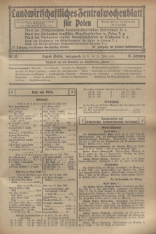 Landwirtschaftliches Zentralwochenblatt für Polen. Jg.10, Nr. 25 (21 Juni 1929)