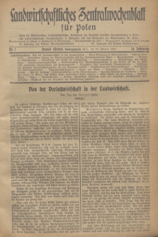 Landwirtschaftliches Zentralwochenblatt für Polen : Blatt der Westpolnischen Landwirtschaftlichen Gesellschaft, der Verbände deutscher Genossenschaften in Polen und Landwirtschaftlicher Genossenschaften in Westpolen und des Verbandes der Güterbeamten für Polen. Jg.14, Nr. 7 (10 Februar 1933) + dod.