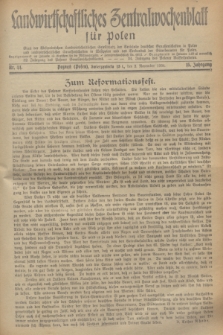 Landwirtschaftliches Zentralwochenblatt für Polen : Blatt der Westpolnischen Landwirtschaftlichen Gesellschaft, der Verbände deutscher Genossenschaften in Polen und Landwirtschaftlicher Genossenschaften in Westpolen und des Verbandes der Güterbeamten für Polen. Jg.15, Nr. 44 (2 November 1934) + dod.