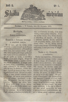 Szkółka niedzielna. R.1, nr 5 (29 stycznia 1837)