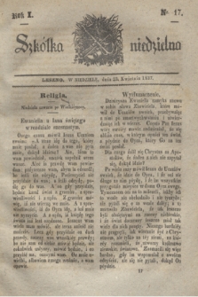Szkółka niedzielna. R.1, nr 17 (23 kwietnia 1837)