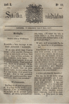 Szkółka niedzielna. R.1, nr 19 (7 maja 1837)
