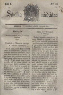 Szkółka niedzielna. R.1, nr 46 (12 listopada 1837)