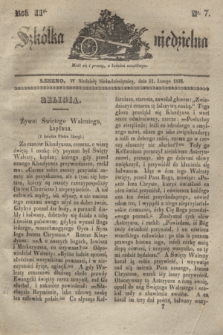 Szkółka niedzielna. R.2, nr 7 (11 lutego 1838)