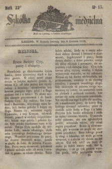 Szkółka niedzielna. R.2, nr 15 (8 kwietnia 1838)
