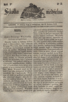 Szkółka niedzielna. R.2, nr 18 (28 kwietnia 1838)