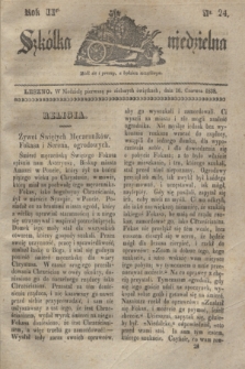 Szkółka niedzielna. R.2, nr 24 (10 czerwca 1838)
