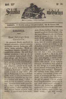 Szkółka niedzielna. R.2, nr 26 (24 czerwca 1838)