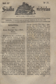 Szkółka niedzielna. R.2, nr 29 (15 lipca 1838)