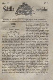 Szkółka niedzielna. R.2, nr 38 (16 września 1838)