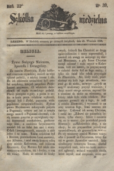 Szkółka niedzielna. R.2, nr 39 (23 września 1838)