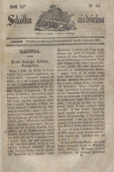 Szkółka niedzielna. R.2, nr 43 (21 października 1838)