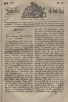 Szkółka niedzielna. R.2, nr 48 (25 listopada 1838)