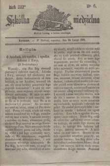 Szkółka niedzielna. R.3, nr 6 (10 lutego 1839)