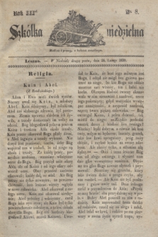 Szkółka niedzielna. R.3, nr 8 (24 lutego 1839)