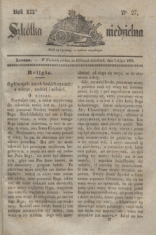Szkółka niedzielna. R.3, nr 27 (7 lipca 1839)