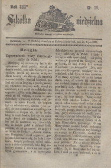 Szkółka niedzielna. R.3, nr 29 (21 lipca 1839)