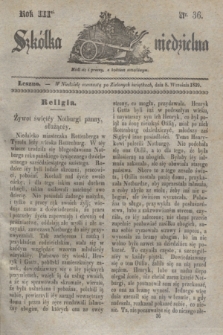 Szkółka niedzielna. R.3, nr 36 (8 września 1839)