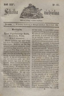 Szkółka niedzielna. R.3, nr 40 (6 października 1839)