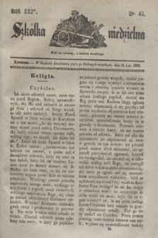 Szkółka niedzielna. R.3, nr 45 (10 listopada 1839)