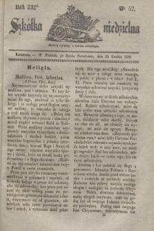 Szkółka niedzielna. R.3, nr 52 (29 grudnia 1839)