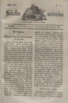 Szkółka niedzielna. R.4, nr 5 (26 stycznia 1840)