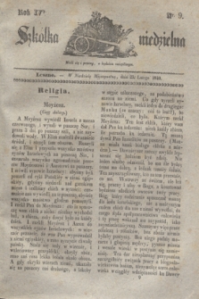 Szkółka niedzielna. R.4, nr 9 (23 lutego 1840)