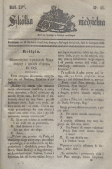 Szkółka niedzielna. R.4, nr 46 (8 listopada 1840)