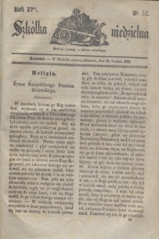 Szkółka niedzielna. R.4, nr 52 (20 grudnia 1840)